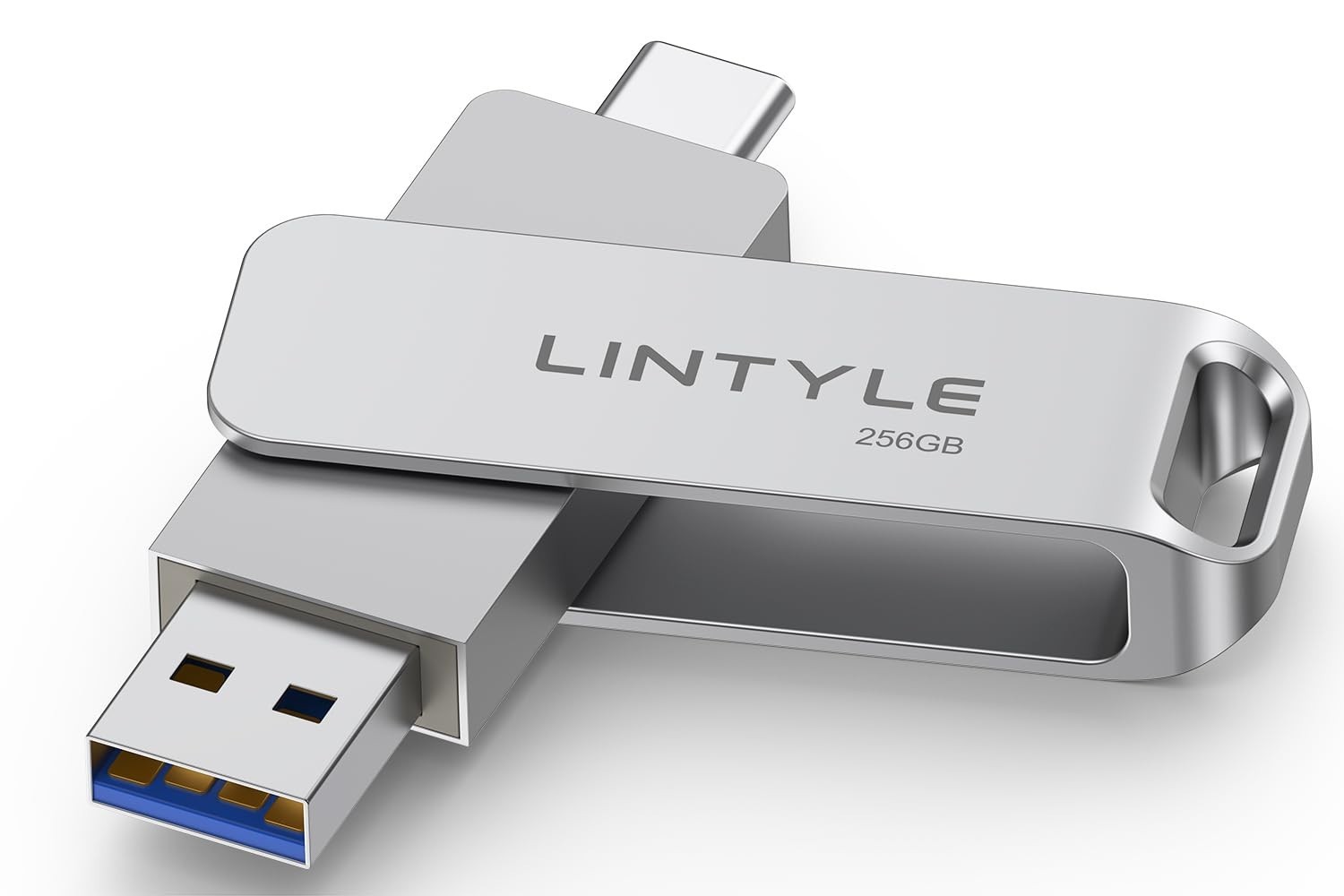 256GB Portable External SSD, 450MB/s Speed, USB 3.2 Gen 1, Dual Type C & A, Meta