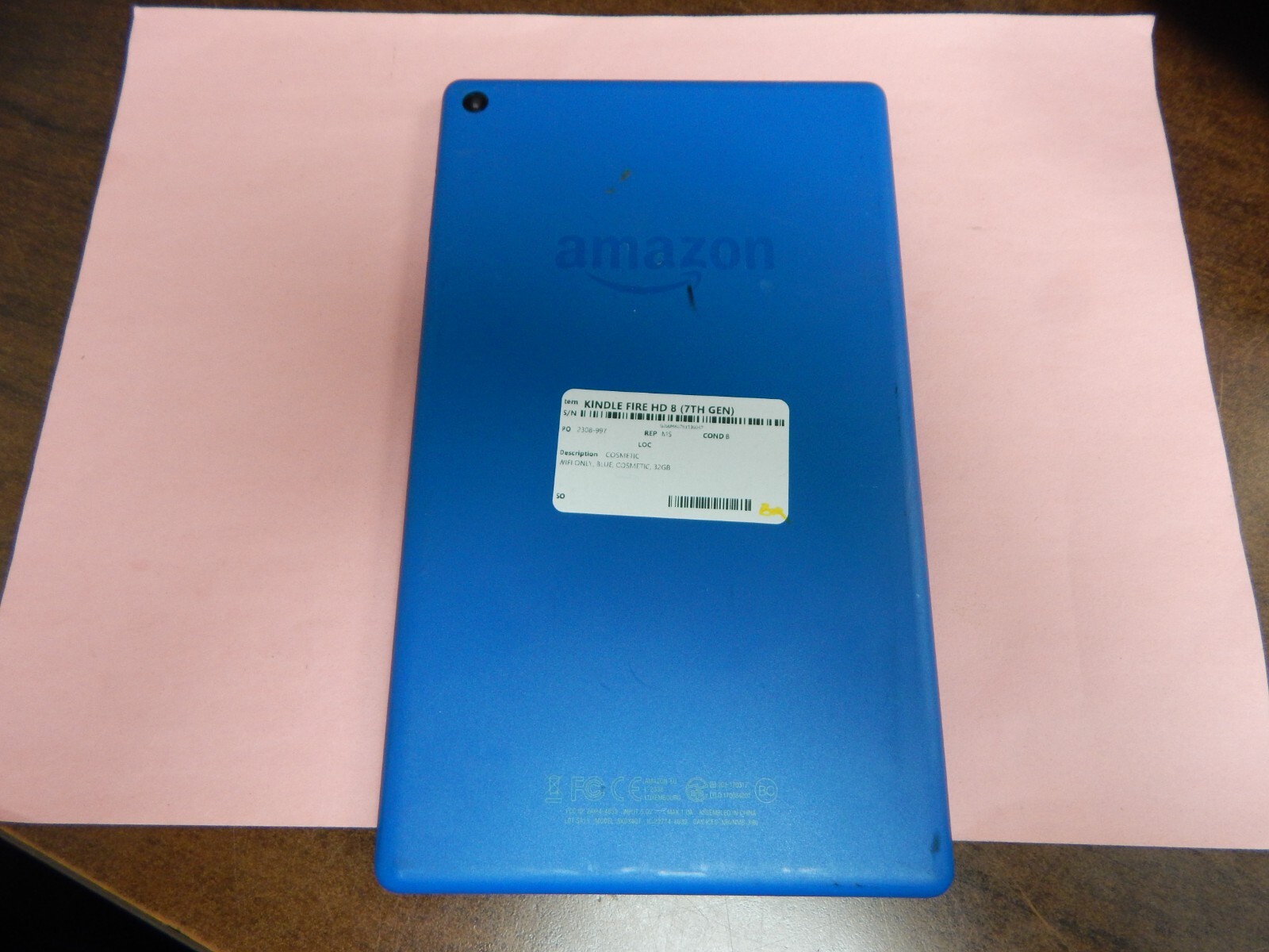 Amazon Fire HD 8 7th Generation 32GB, Wi-Fi, 8 inch Tablet BLUE FREE BUNDLE/SHIP