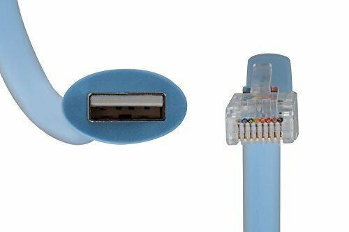 USB CONSOLE CABLE USB to RJ45 6ft CAB-CONSOLE-USB-RJ45 SERIAL CABLE for CISCO