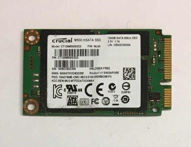 120GB mSATA SSD mixed brands