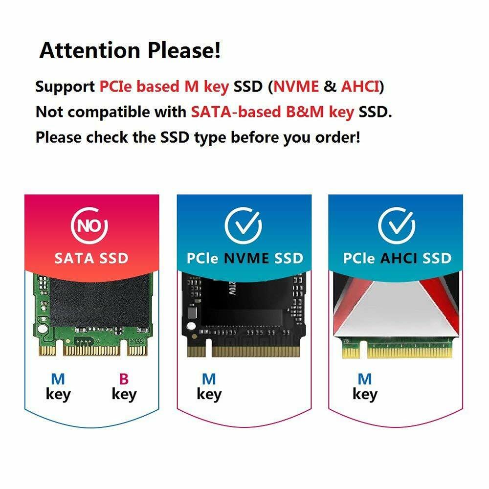 M Key NGFF M.2 NVME SSD Adapter Card for MacBook Pro 13″ A1502 2013 2014 2015