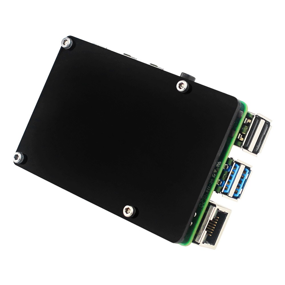 Thin Pure Copper Heatsink Protective Passive Cooling Case For Raspberry Pi 4B
