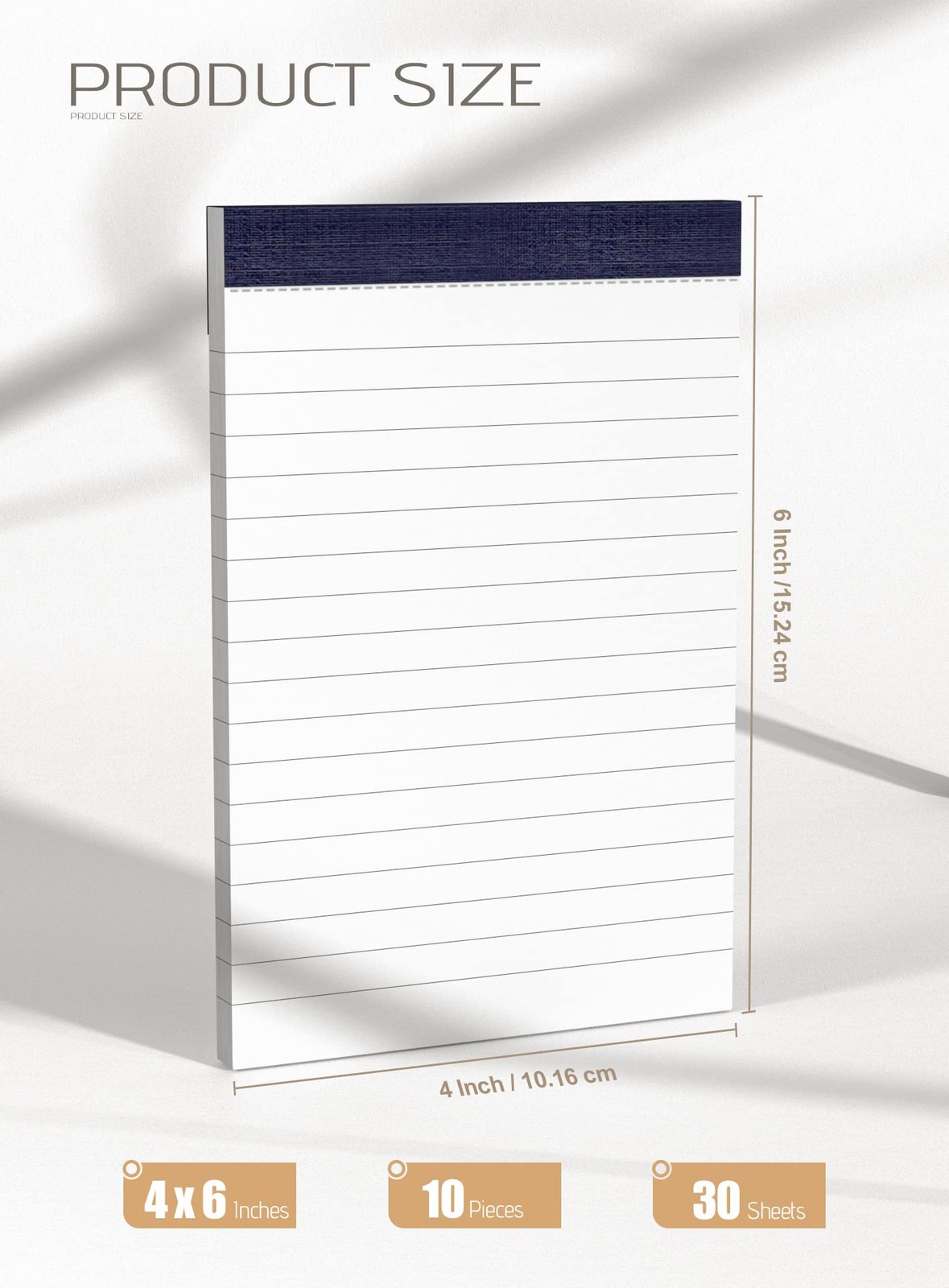 Notepads 4×6 Small Note Pads Lined Writing of Paper 4 x 6 Inch, Blue