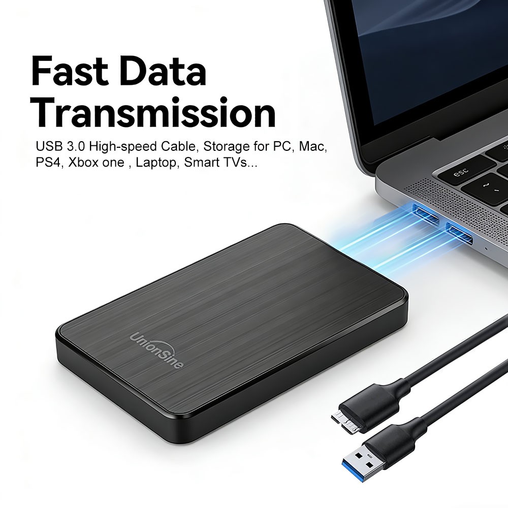 External Hard Drive 500GB 1TB High Speed Capacity USB 3.0 HDD for Laptop PC PS4