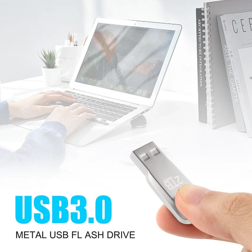2TB USB 3.0 Flash Drive Thumb Type C U Disk Memory Stick Pen PC Laptop Storage