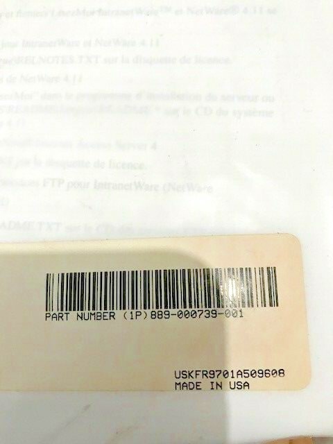 ULTRA RARE SEALED NOVELL NETWARE 4.11 WITH ALL BOOKS AND CD – NONE ON EBAY RM4