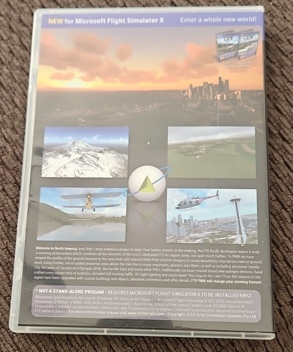Orbx FTX USA Canada Pacific Northwest 1.0 PCDVD – Microsoft Flight Simulator X