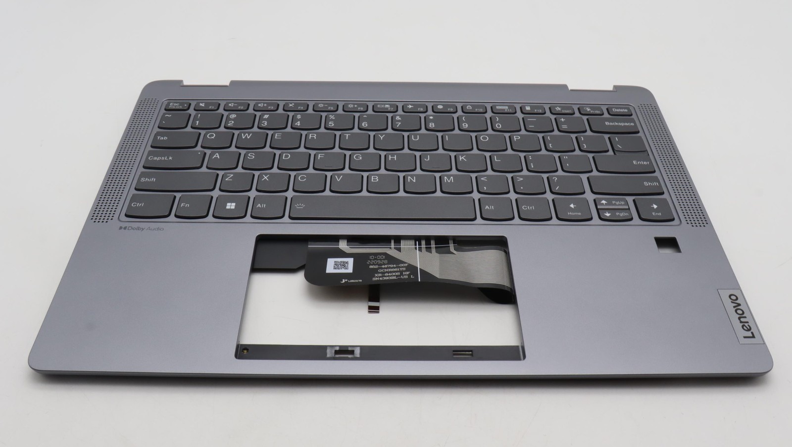 #2 Open box Lenovo IdeaPad Flex5 14ABR8 Plamrest Arctic Grey Keyboard 5CB1K20784