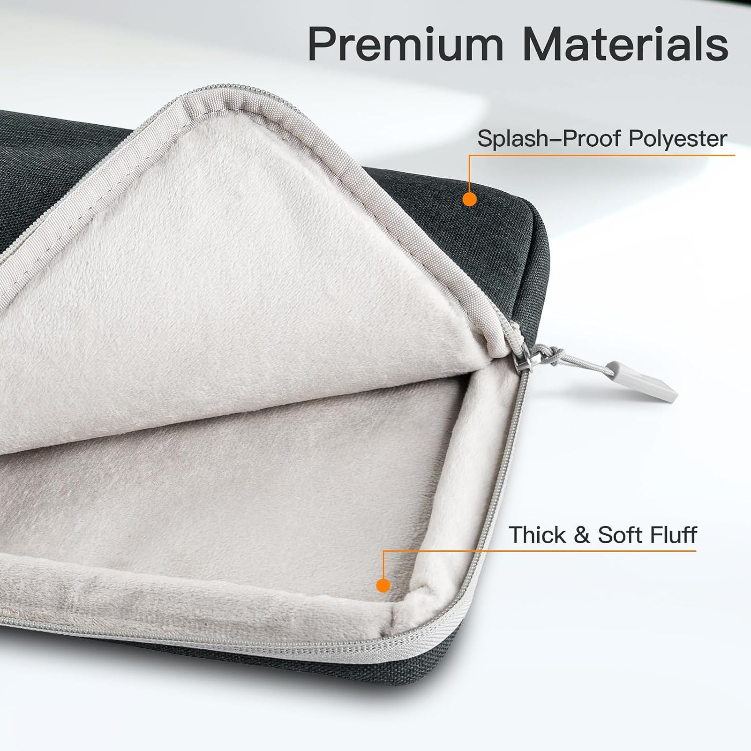 Sleeve for 15-16 Inch Devices, Dark Grey | Water-Resistant, Shock-Absorbing Padd