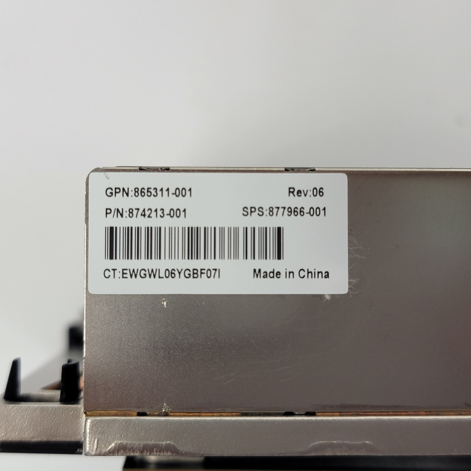 HPE Intel Xeon Gold 6148 2.40GHz 20-Core Processor Kit 874732-001 w/ Heatsink