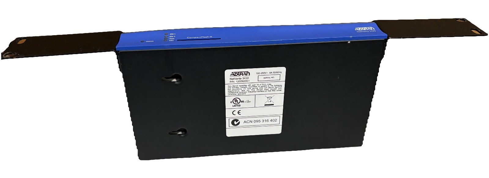 ADTRAN NetVanta 3430 Router #1202820G1, Enterprise Network Router, 100–250V AC