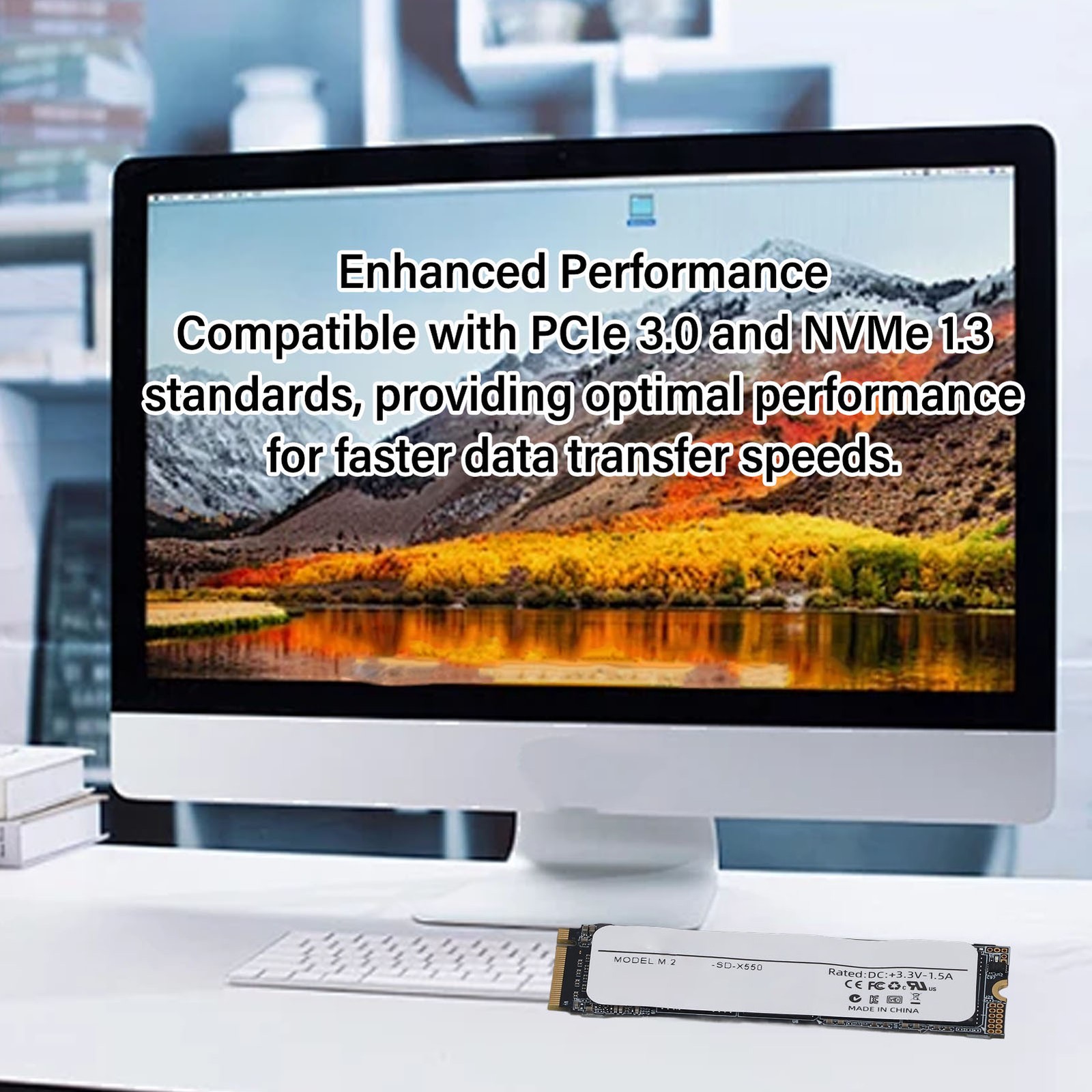 NVMe Internal SSD PCIE Gen3 X 4 M.2 2280 Interface Stable Operation NVMe In MDOY