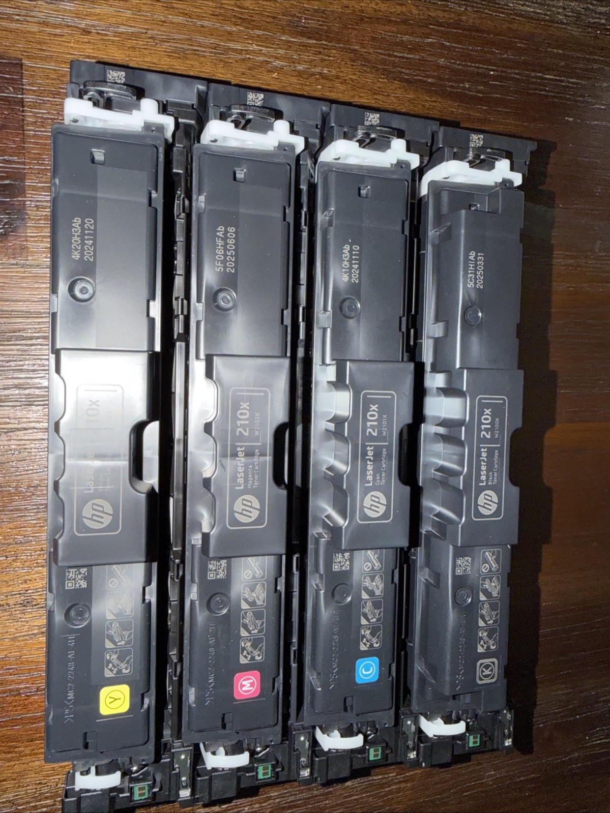 HP 210X Black/Cyan/Magenta/Yellow High Yield Toner Cartridge 100% Ink On All 4
