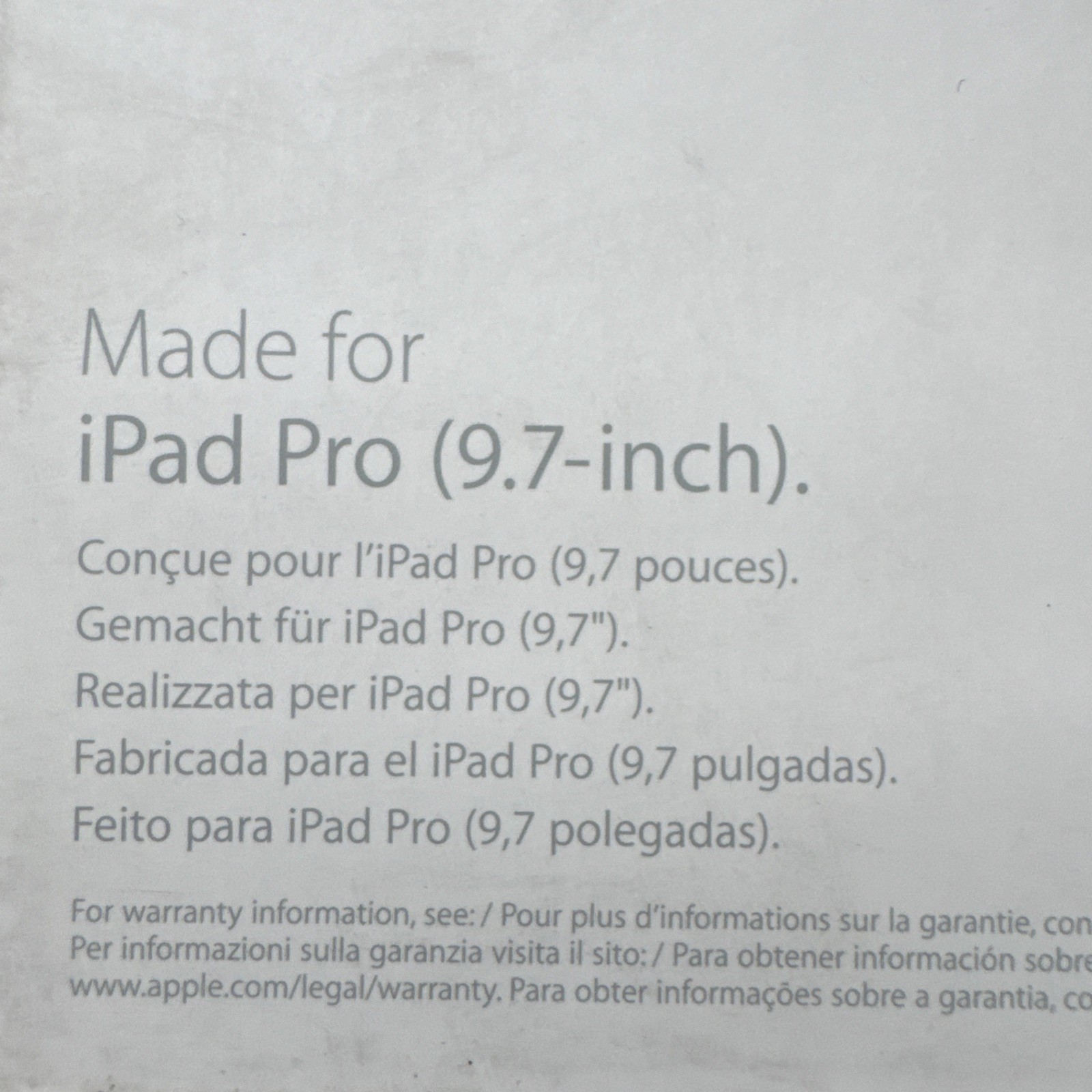 New APPLE iPad Pro Smart Cover For 9.7 Inch iPad, # MM292AM/A, 9.7″, Charcoal