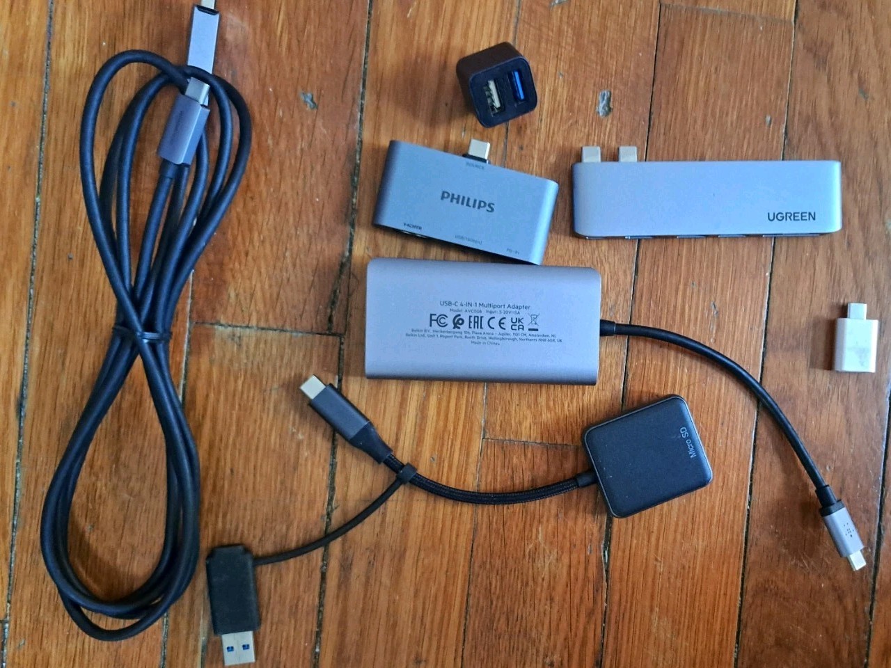 7 USB-C Adapters》LOT《HDMI/DP/SD/Micro SD/3.0 USB-A/2.0 USB-A/USB-C