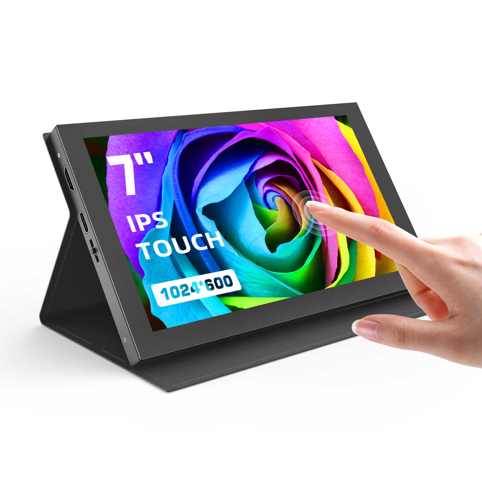 7 inch Touch Screen IPS LCD Display Mini HDMI Portable Monitor 1024×600 fr Rasp