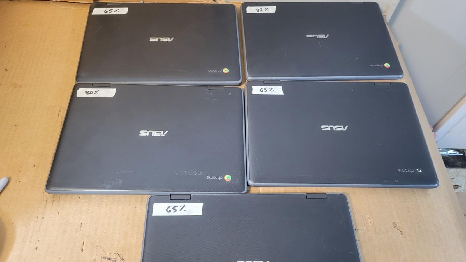 Lot of 5 ASUS Chromebook C204EE 11.6″ Intel N4000 4GB RAM 32GB eMMC — 5 Units