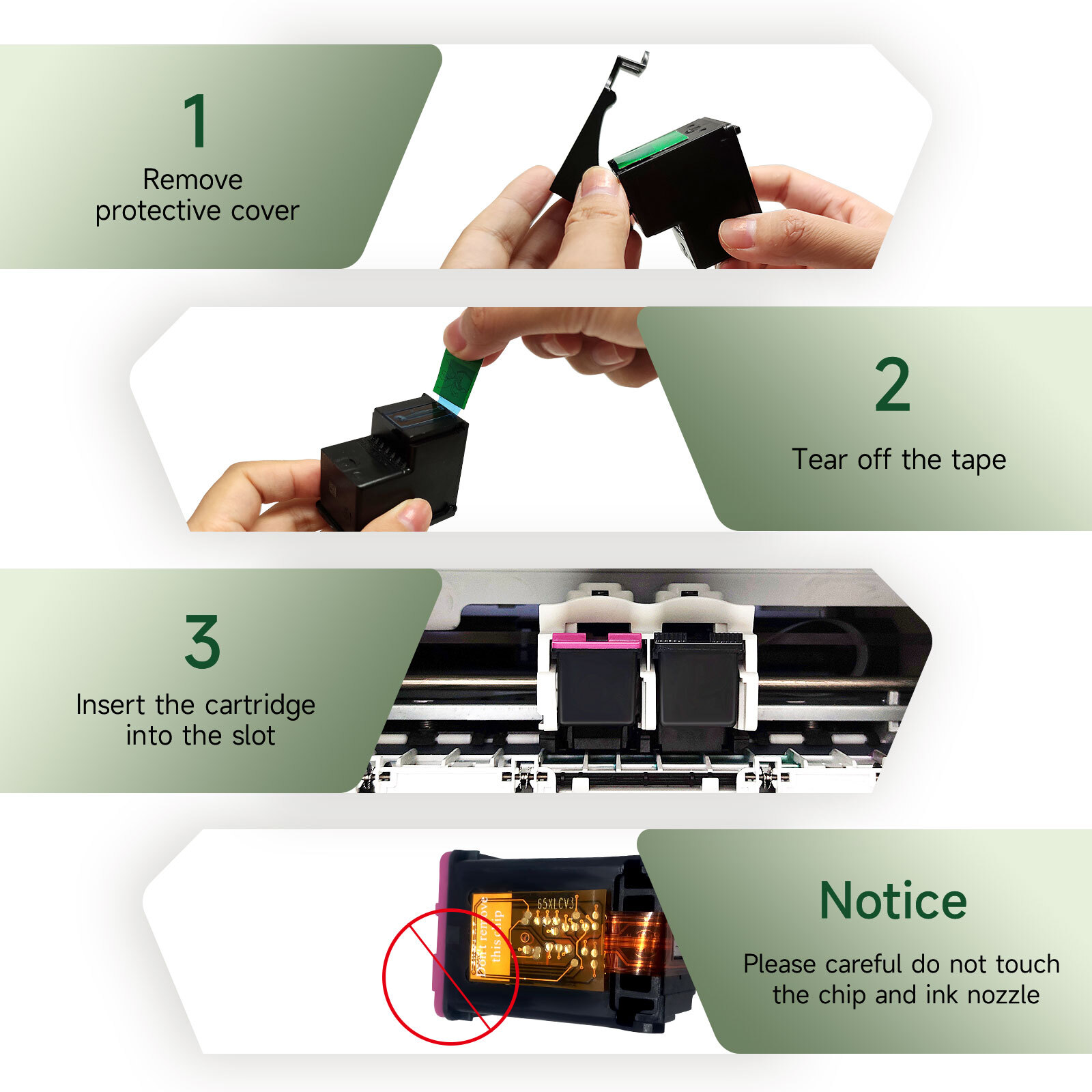 60XL Ink Cartridges for HP 60XL Photosmart C4680 D110a C4795 DeskJet D2680 F4280