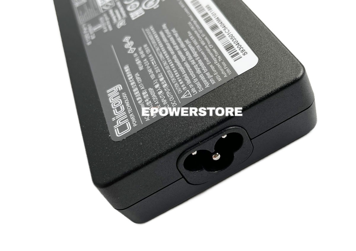 Chicony 120W AC Adapter Charger For MSI Cyborg 15 A12VF-272US A17-120P2A 20V 6A