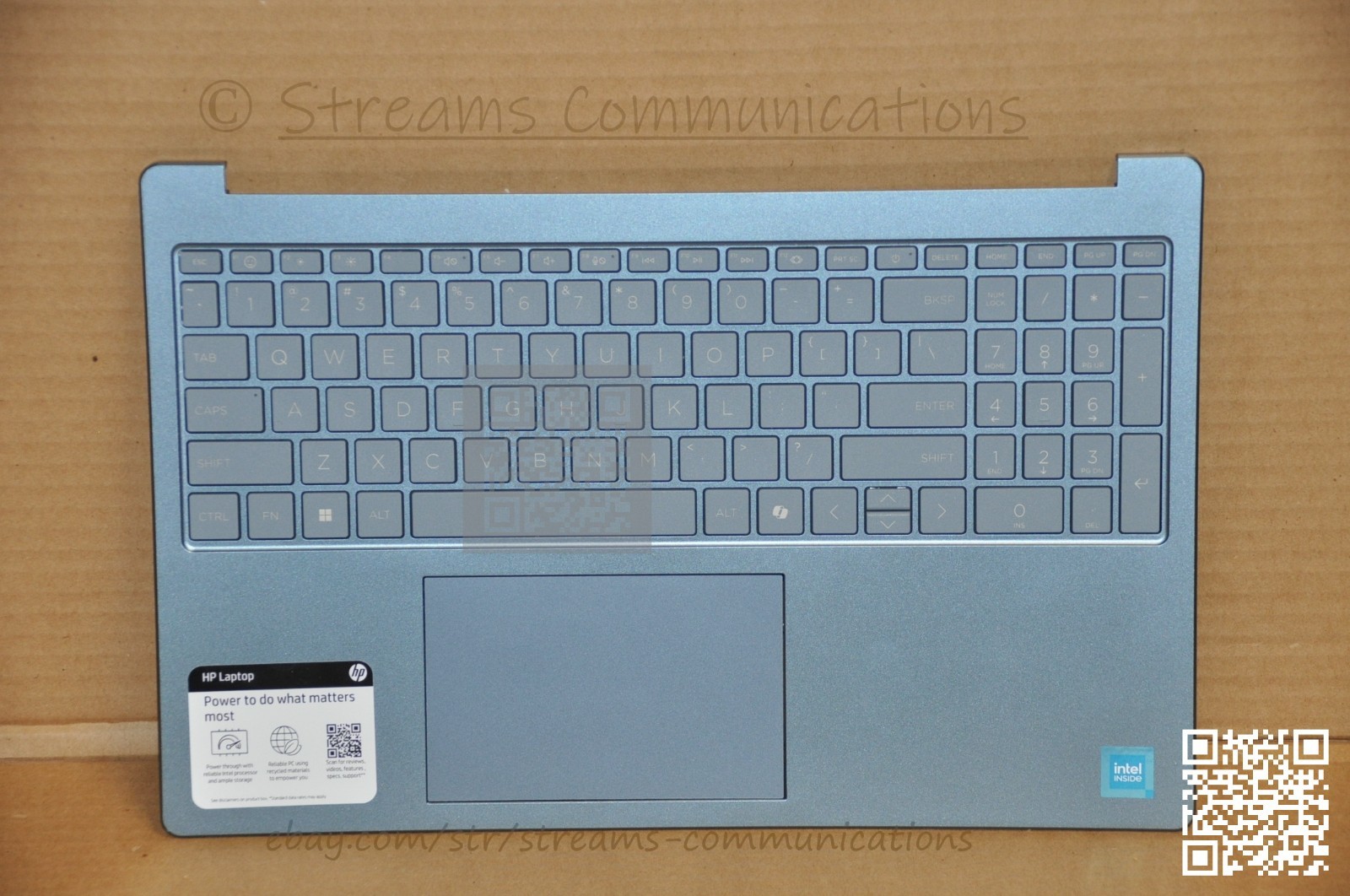 HP 15-FD 15-fd0xxx 15-fd0082wm Laptop Palmrest – w/ Keyboard + Touchpad