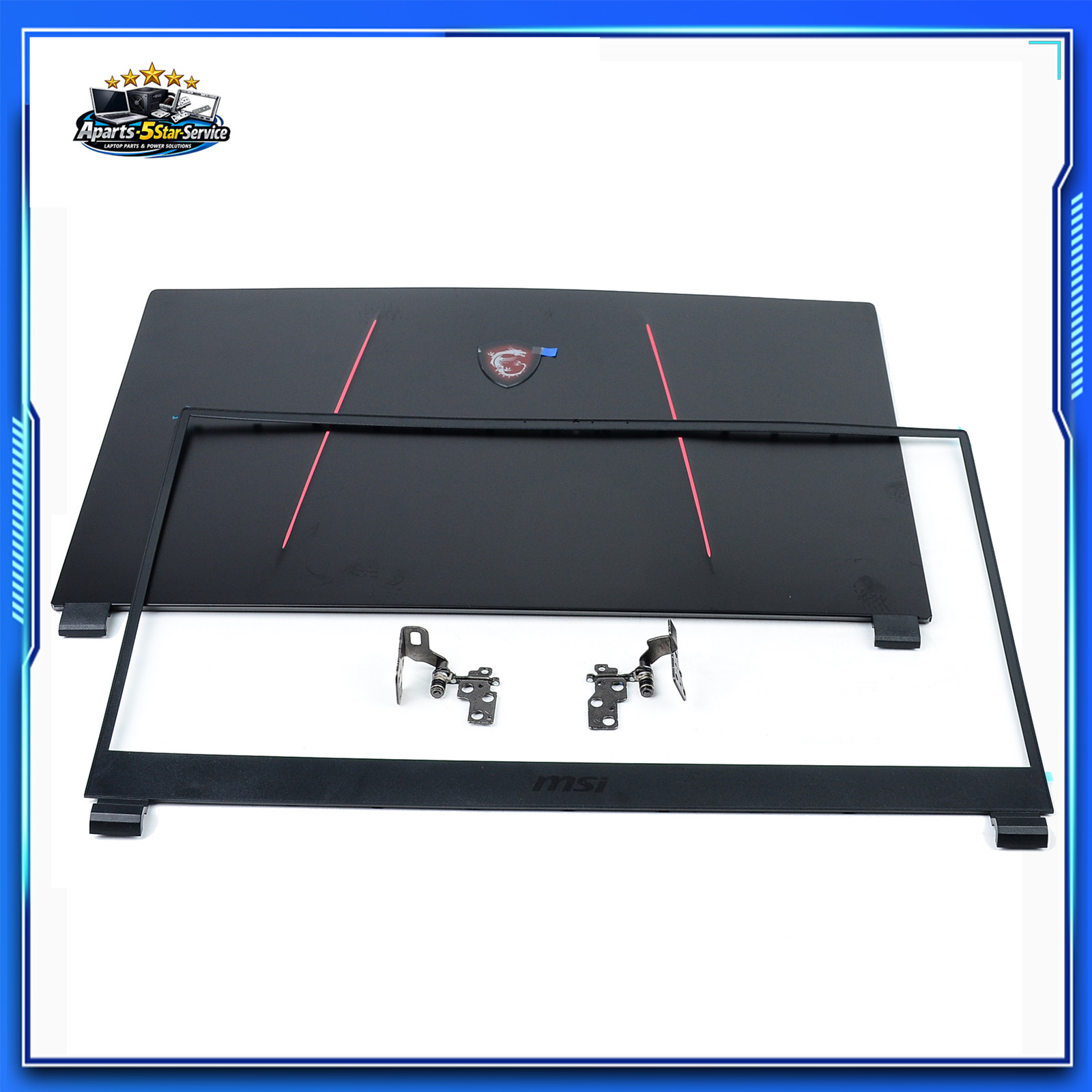 For MSI GP75 GL75 GE75 Raider MS-17E2 E7 8RE 9SC LCD Cover Bezel Hinges