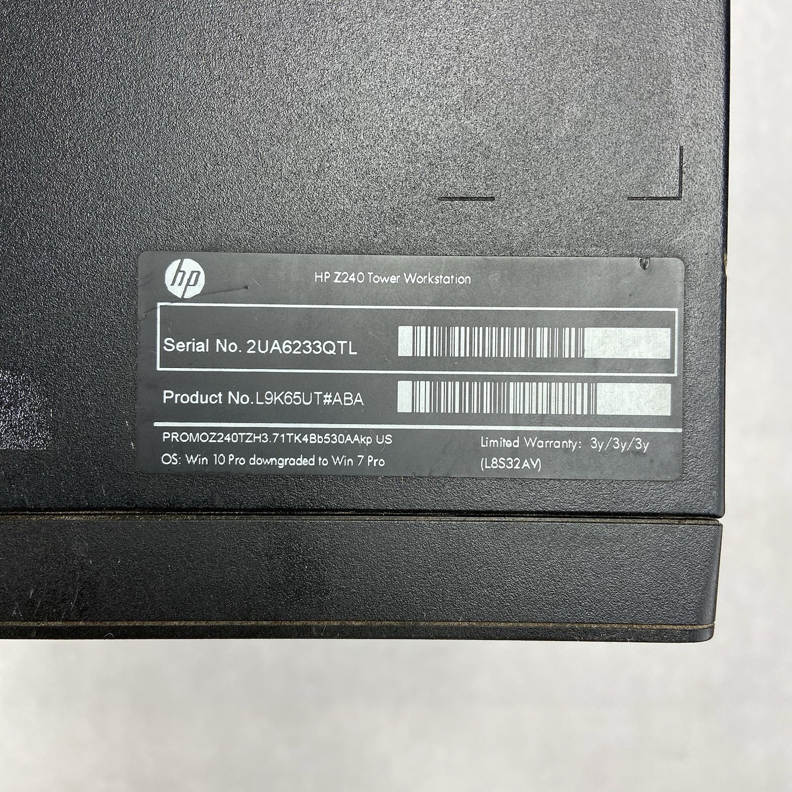 HP Z240 WorkStation MT Intel Core i3-6100 3.7GHz 8GB RAM No HDD No OS