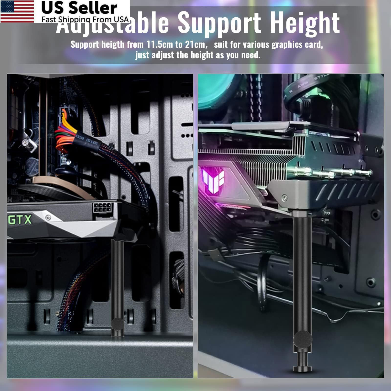 Tall L- 4.53 to 8.27inch (11.5-21cm), Black (11.5-21cm)