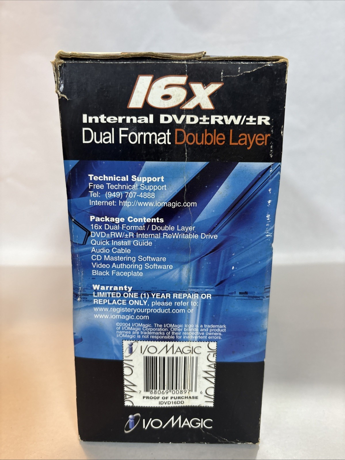 I/O Magic Internal DVD+RW/+R Drive 16x Dual Format Double Layer #IDVD16DD NIB