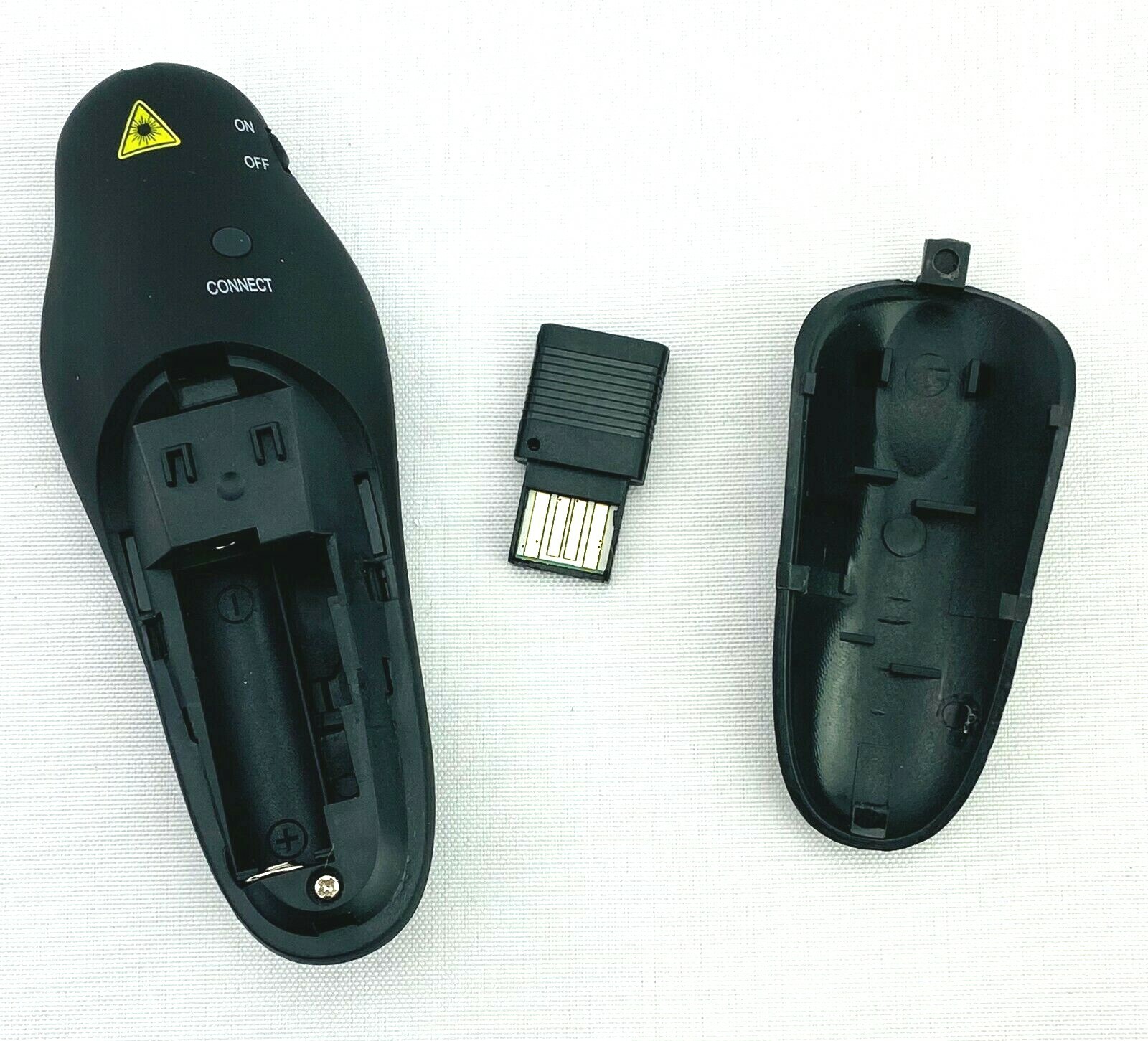 Wireless Presenter w/ Laser For Powerpoint On Mac Or Windows Plug & Play USB