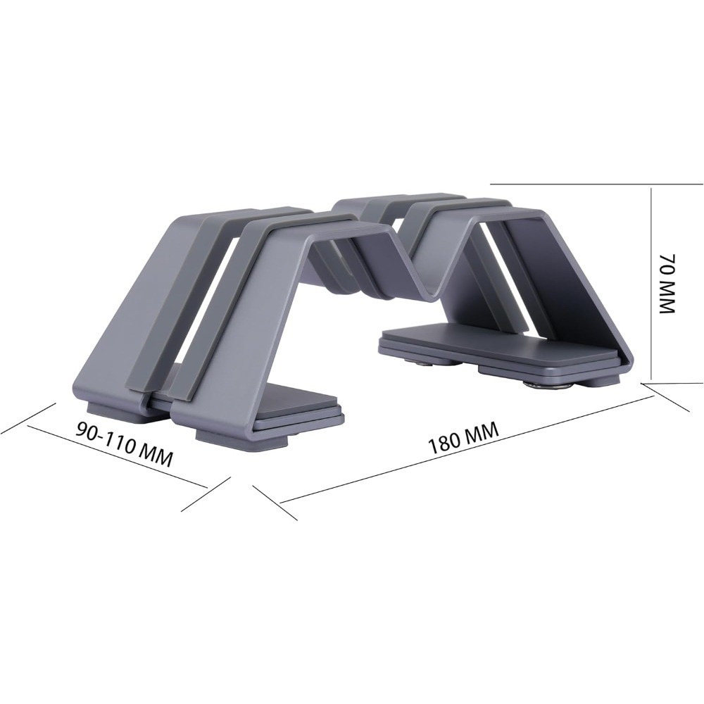 Adjustable Vertical Laptop Stand – Aluminum, Universal Fit for All Laptops