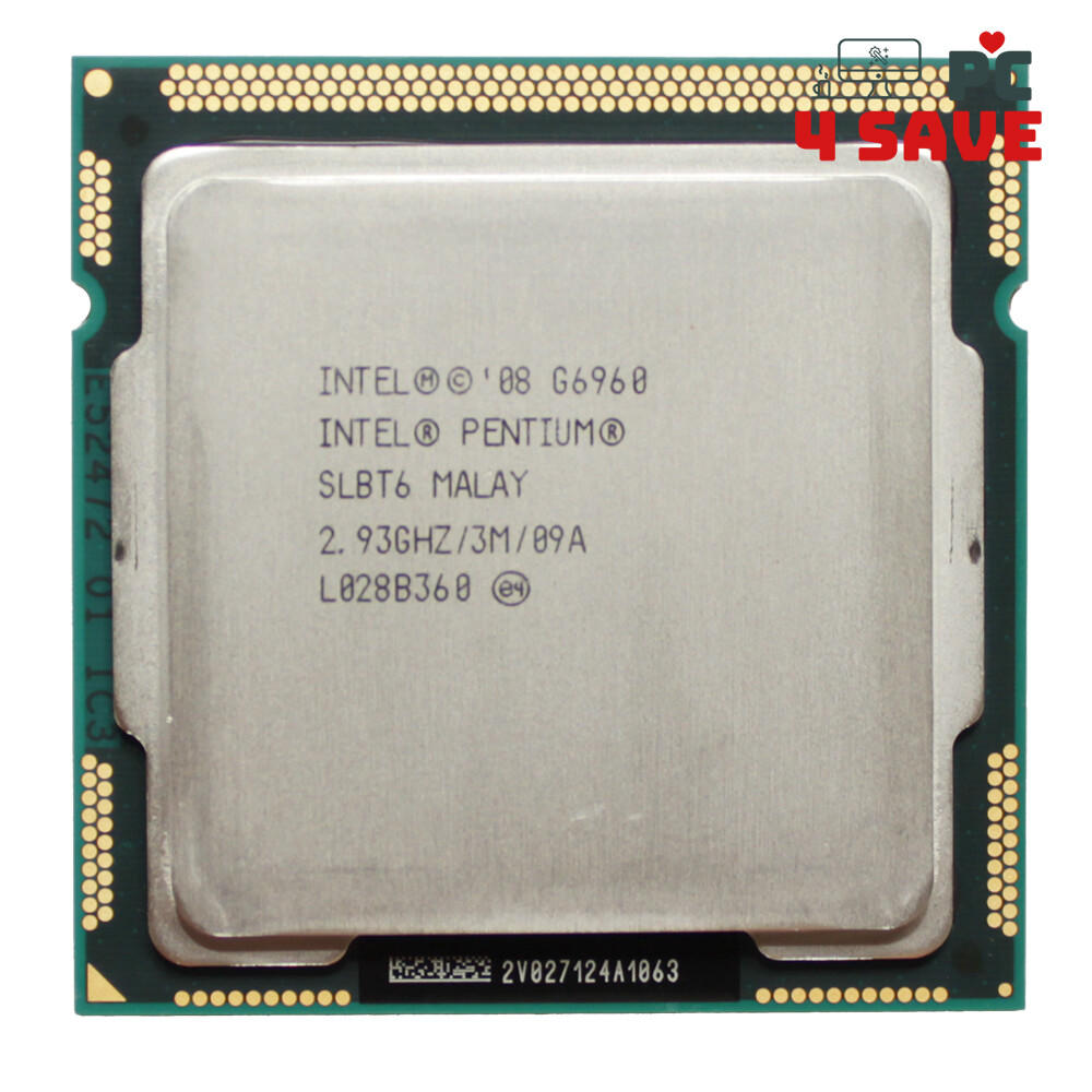 Intel Pentium Dual-Core G6960 SLBT6 2.9GHz 3MB LGA1156 Desktop Processor CPU 73W