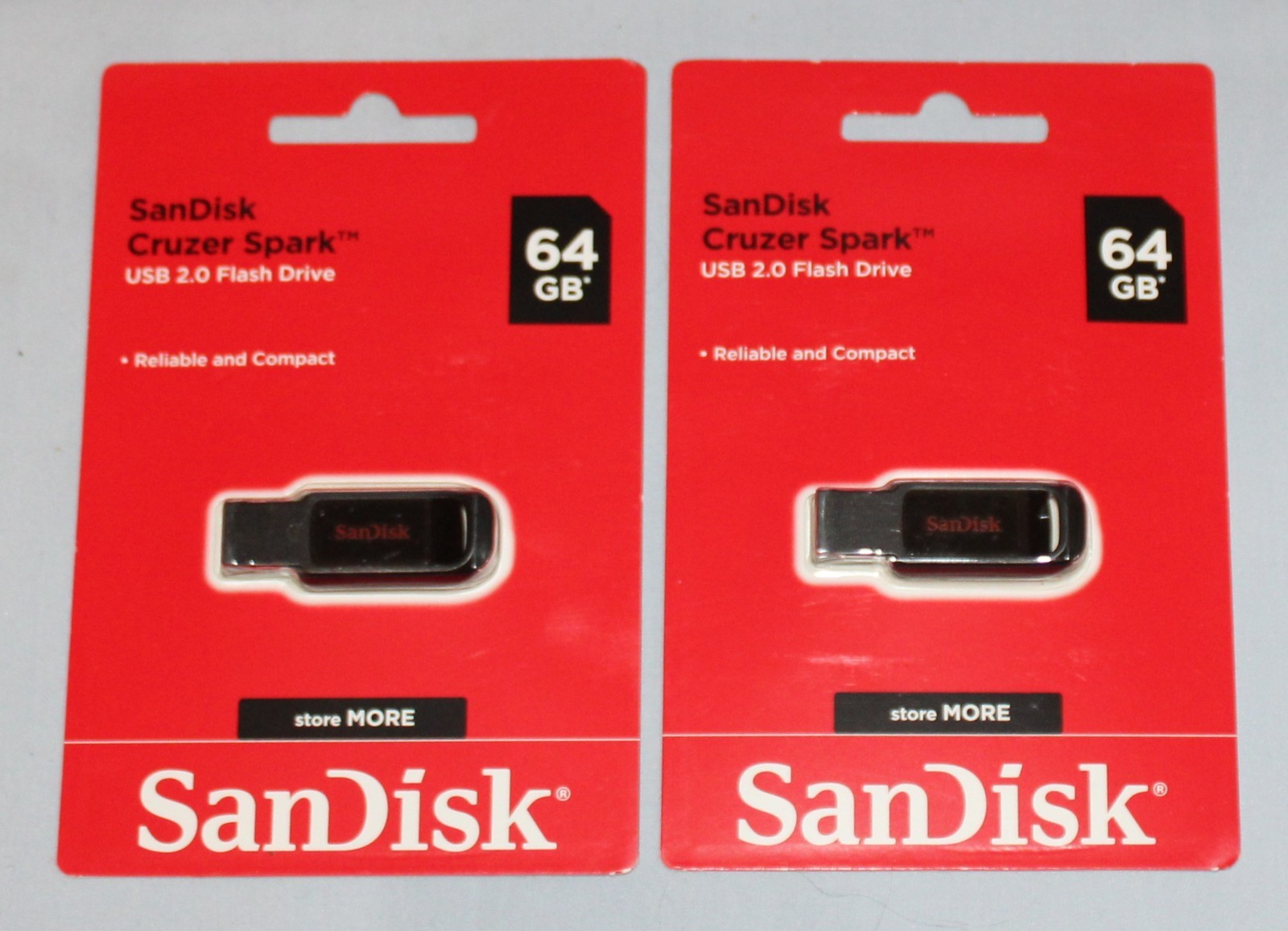 10 NIP SanDisk Thumb Flash Drives ~ 2 Spark 64GB ~ 5 Blade 32GB ~ 3 Glide 16GB