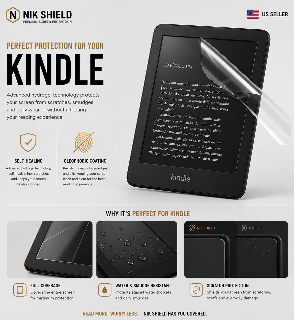 Amazon Fire All Models Hydrogel Screen Protector Matte Anti-Glare