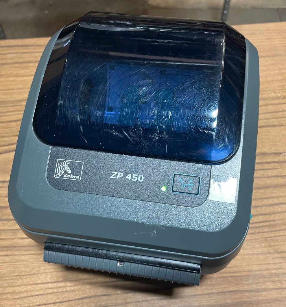 Zebra ZP 450 Thermal Label Printer With PSU base