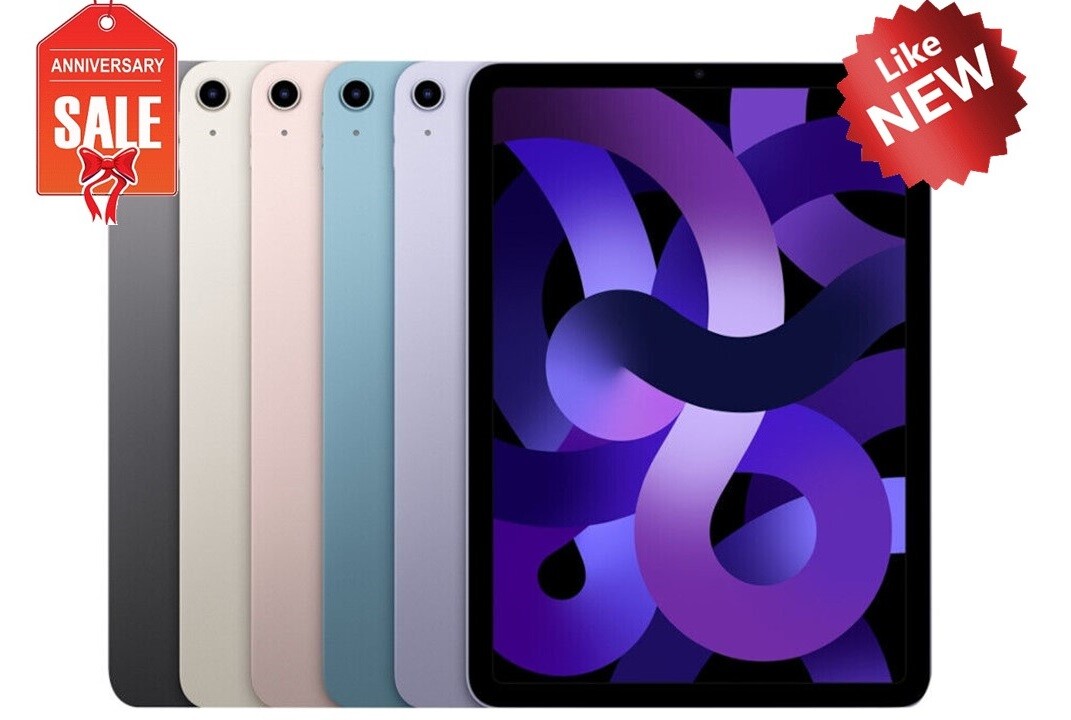 Apple iPad Air 5th Gen Wi-Fi + Cellular 5G Unlocked – 64GB – All Color
