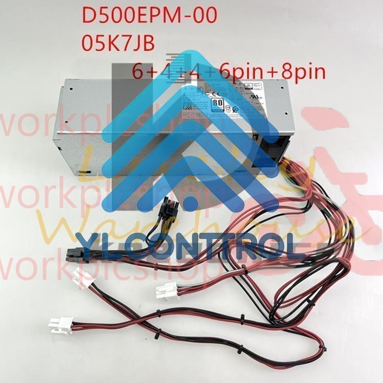 Power Supply 500W 5K7J8 Y7R0X D500EPM-00 For Dell 7080MT 7060 5060 8940 4FWF7~