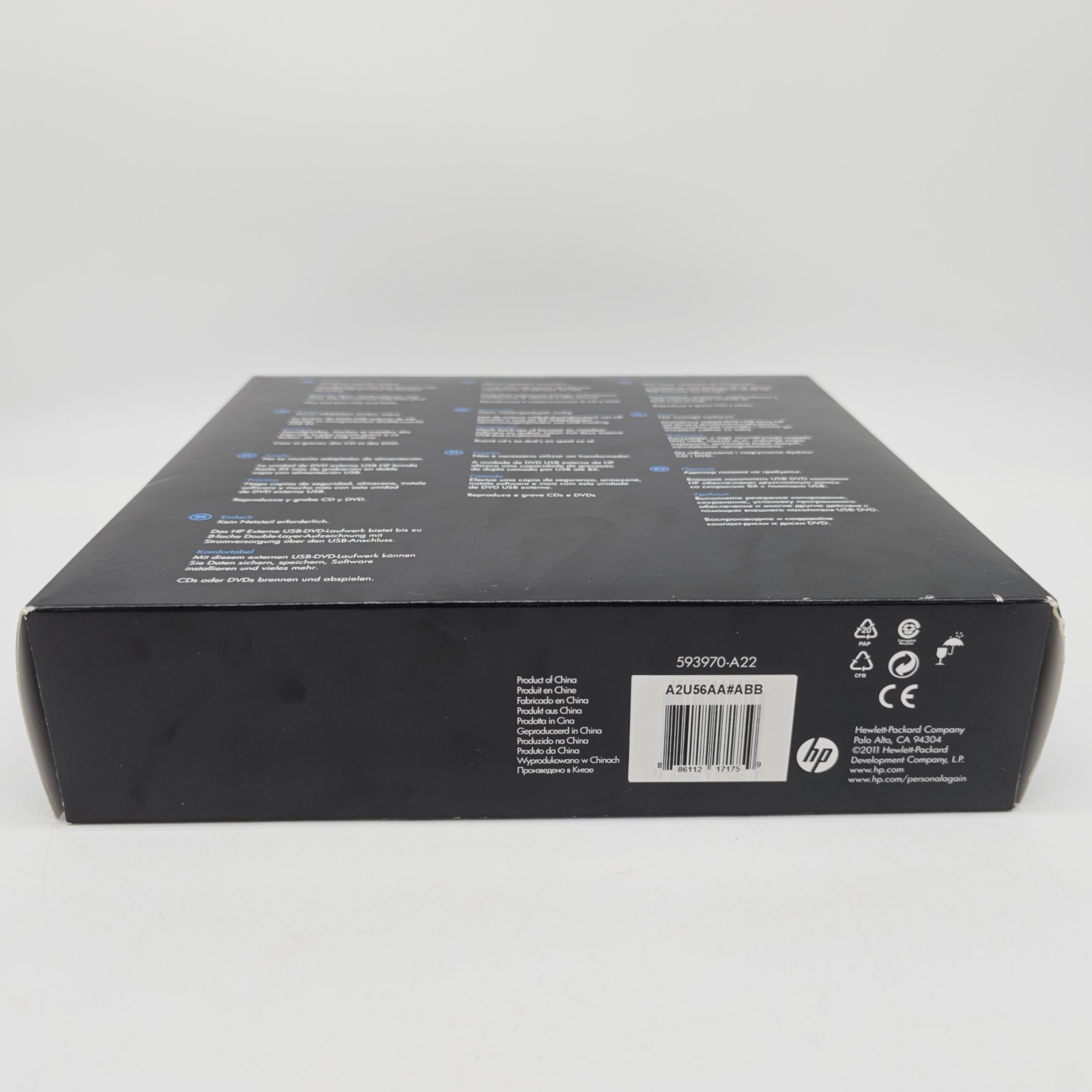HP HSTNN-ID06 External Optical Disk Drive SuperMulti 8x DVD+R/RW DL Dual Layer