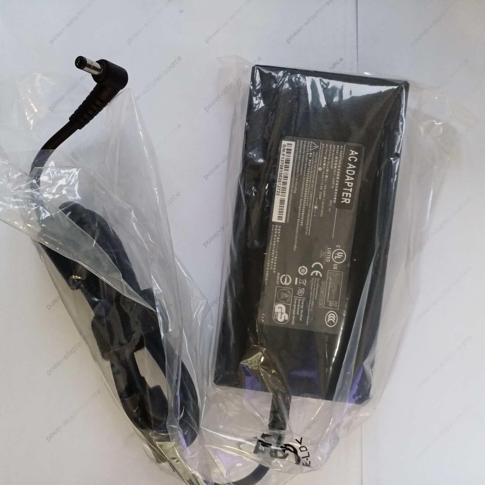 Chicony A17-230P1A 19.5V 11.8A 230W AC Adapter Charger 5.5MM MSI Gigabyte Clevo