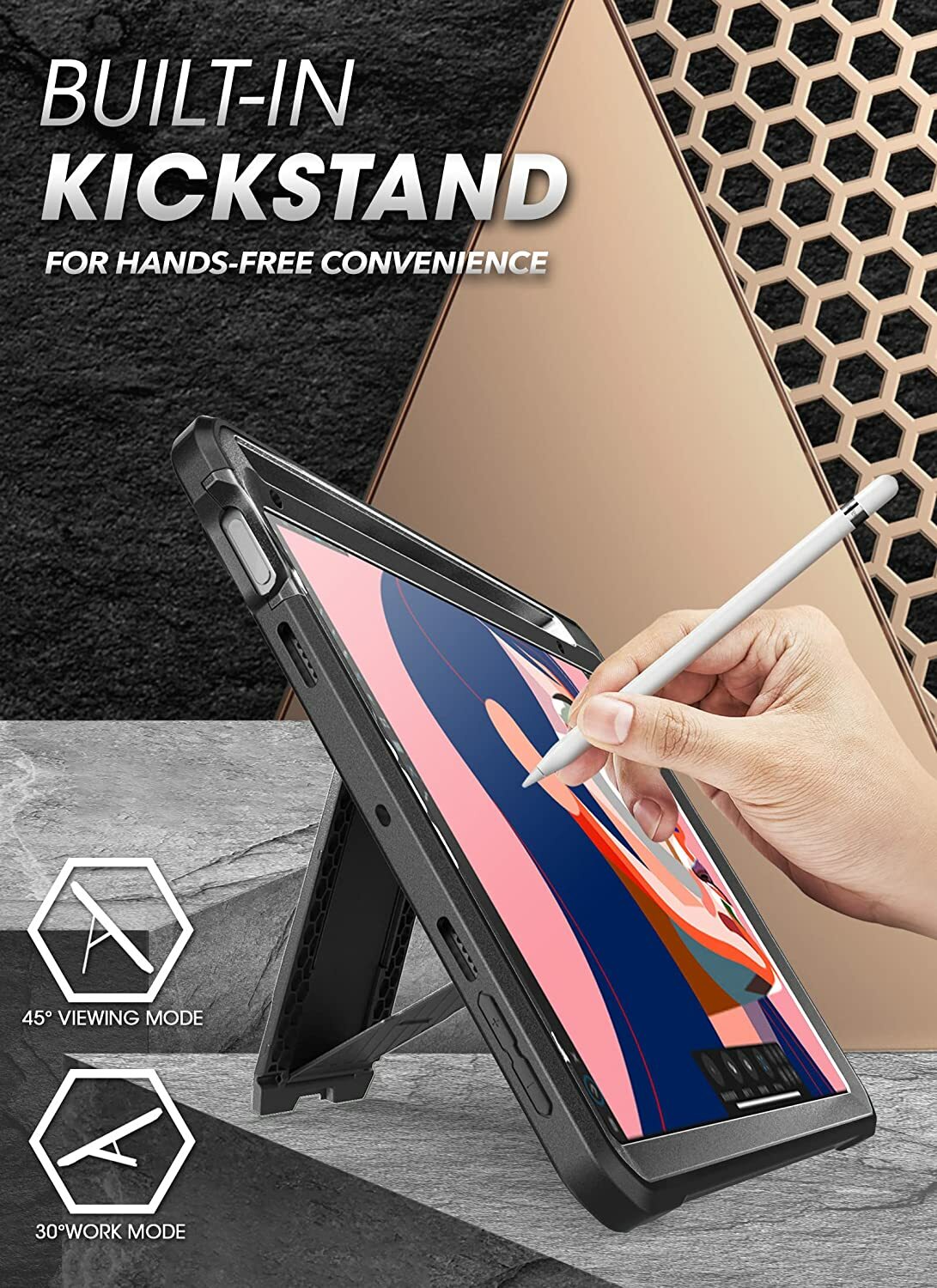 For iPad Mini 7 / iPad Mini 6 (8.3 inch) SUPCASE Multi-Layered Case Screen Cover