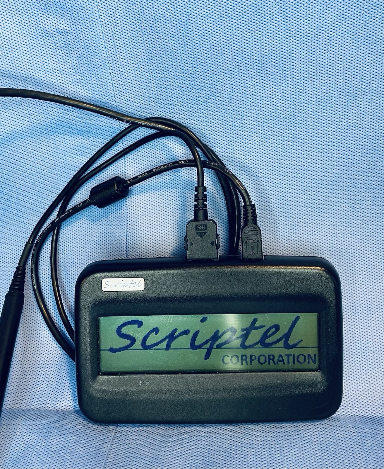 Scriptel ST1550 EasyScript Compact 1×5 LCD Signature Capture Pad With Pen Used