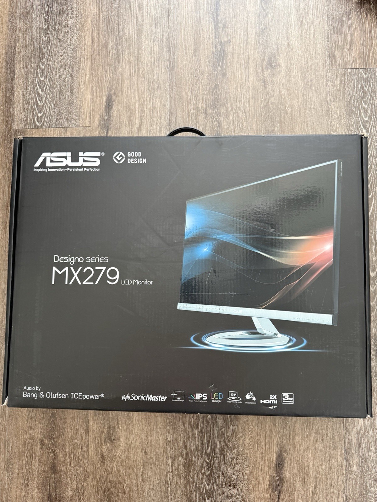 ASUS Designo MX279H 27” IPS Full HD Monitor 1080p HDMI Speakers Original Box #1