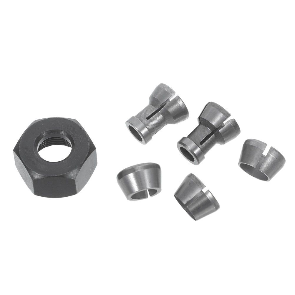 6 Pcs Cnc Collet Chuck Woodworking Milling Engraving Machine Tools