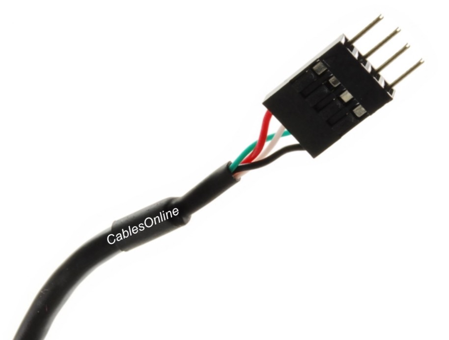 24-inch USB 2.0 A-Male to (1×4) 4-Pin IDC Motherboard Connector Adapter Cable