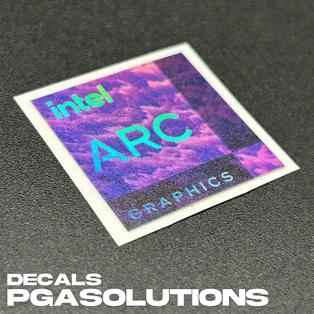 1x Intel ARC Graphics Holographic Desktop / Laptop sticker label (NEW)