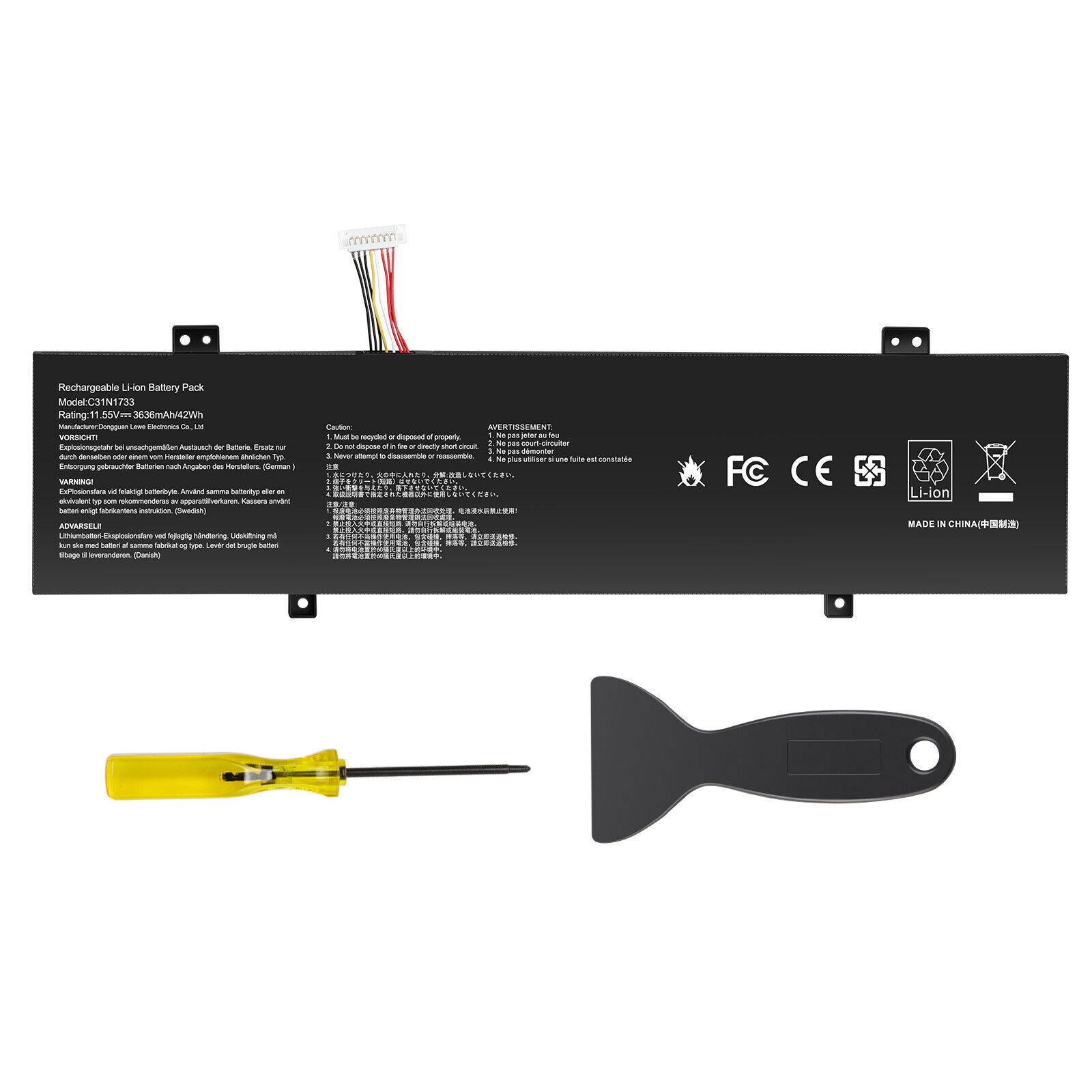 C31N1733 Battery for ASUS Vivobook Flip 14 TP412U TP412UA TP412F 42Wh 11.55V