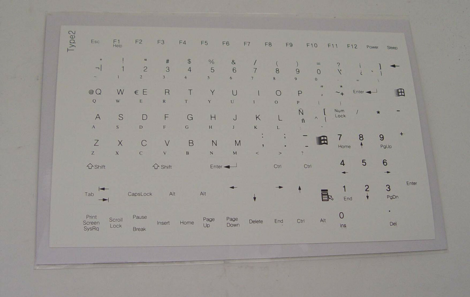 Latin America Spanish Keyboard Sticker Black or White 108 keys high quality