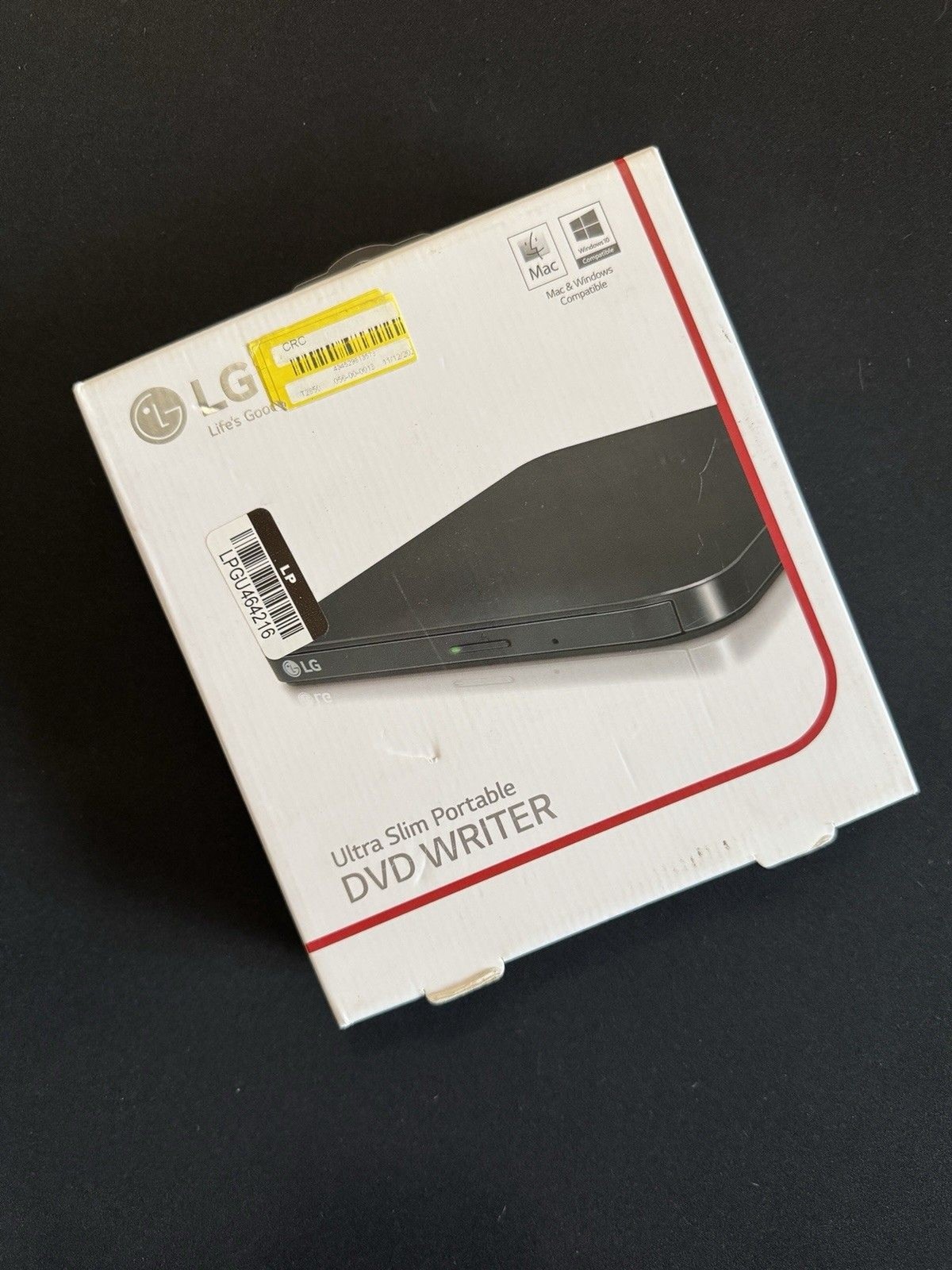 LG Extension Slim Portable DVD Writer Black SP80NB80.AVAR70B
