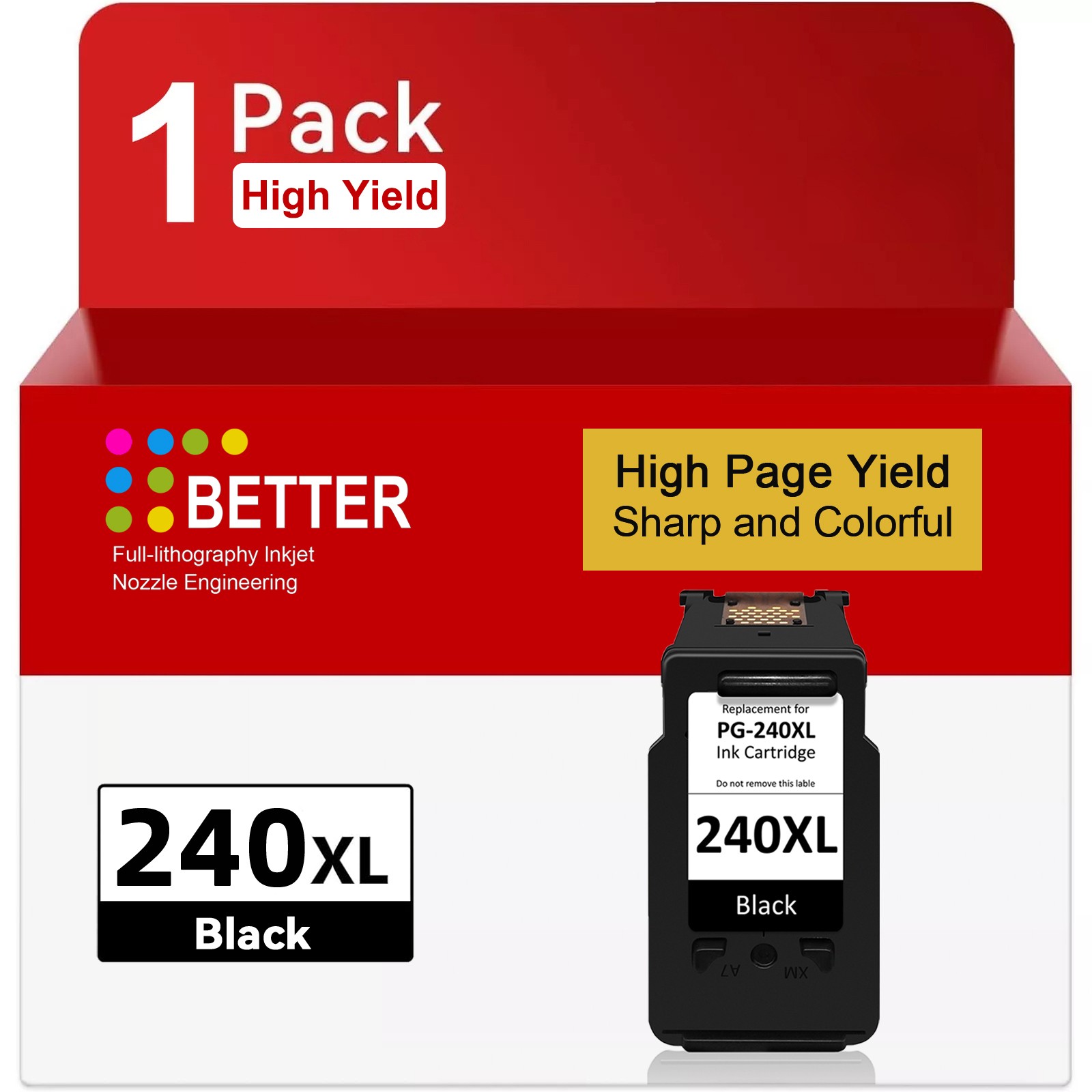 PG- 240 XL CL-241 XL Black Color Ink Cartridge for Canon Pixma MG3620 MG3520 lot