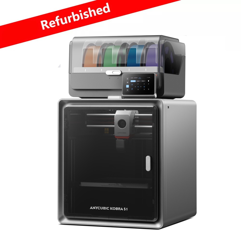 【Refurbished】 ANYCUBIC Kobra S1 Combo Multi-color FDM 3D Printer 50%-70% New