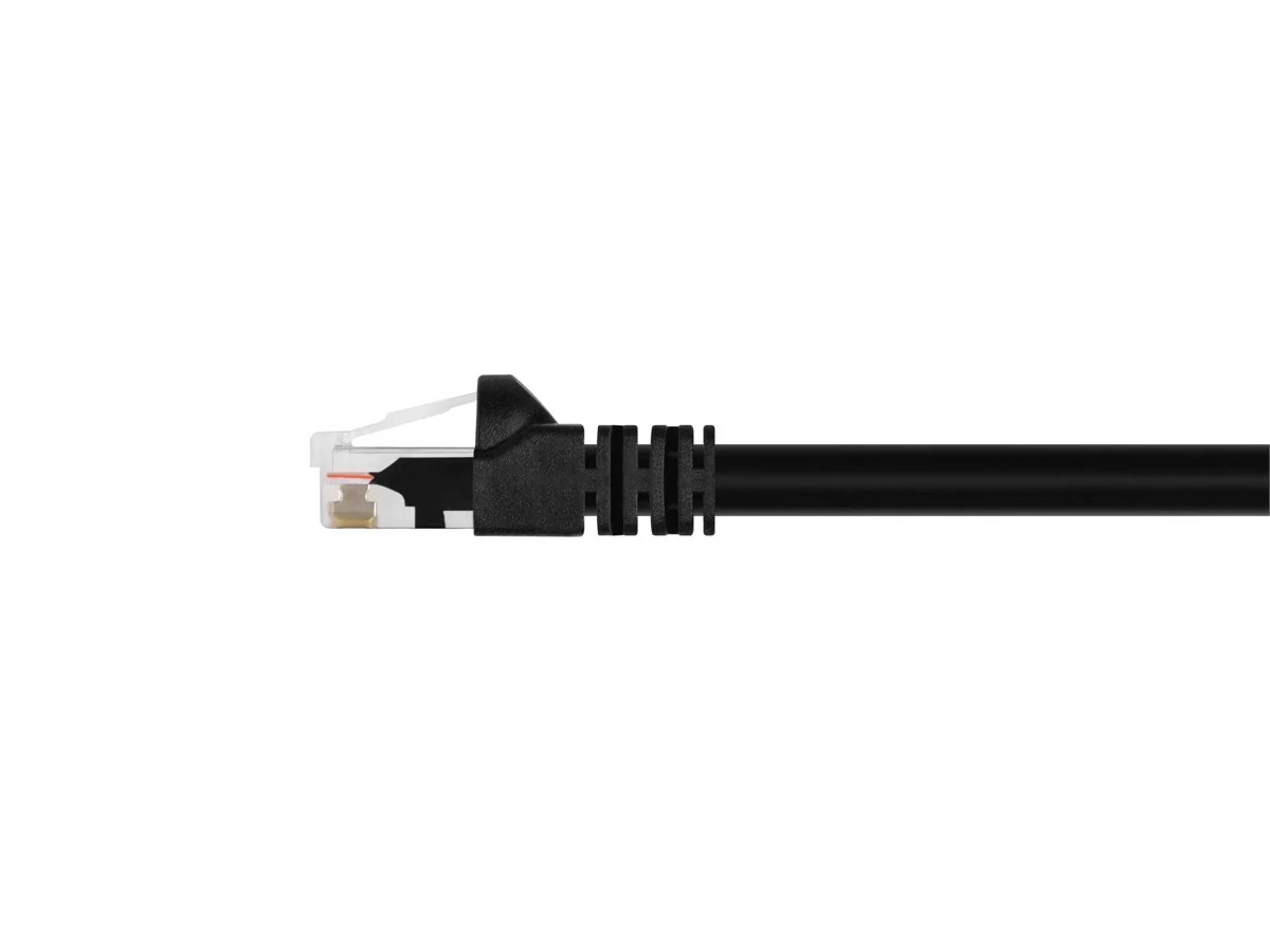 Cat5e Ethernet Patch Cable RJ45 Stranded 350Mhz UTP Copper Wire 24AWG 2ft Black